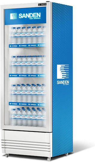 Sanden Intercool Beverage Refrigerator 315L Single Door Height 165cm Width 56cm Length 51cm