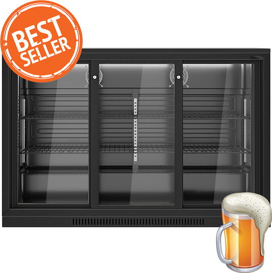 Lappas Kühlschrank Rückwandbar Bier 330Es mit drei Türen H83.5xB133.5xT50.5cm