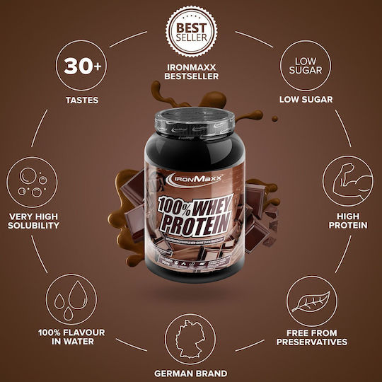 IronMaxx 100% Whey Protein Protein Whey with Flavor Milk Chocolate 900gr
