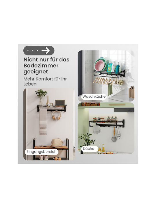Costway Schiene Badezimmer Einzel Wandmontage Schrauben ​3x3cm Bronze