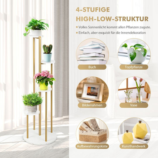 Costway Pot Stand Metal 40cmx40cmx122.5cmcm.