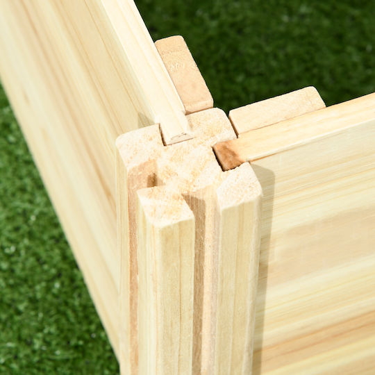 Outsunny Planter Box Wooden Wood Color 230x60x110cm.