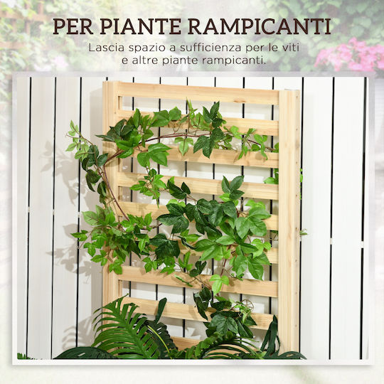 Outsunny Planter Box Wooden Wood Color 230x60x110cm.