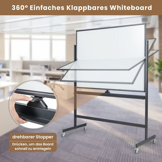 Costway Magnetic Wheeled Dry Erase Board 126x53.5cm