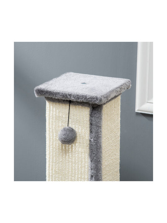 Pawhut Cats Scratching Post Poles Gray 41x41x81cm
