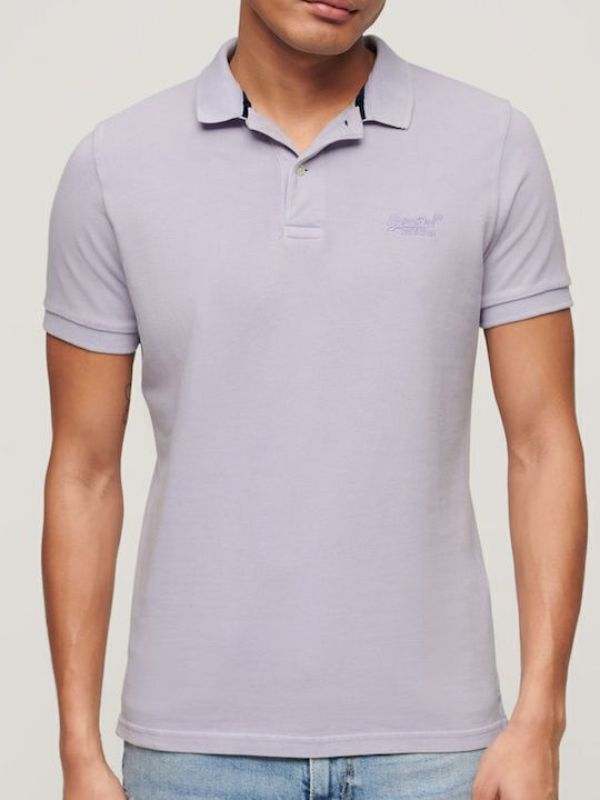 Destroy Polo T-Shirt Helle Lavendel Lila