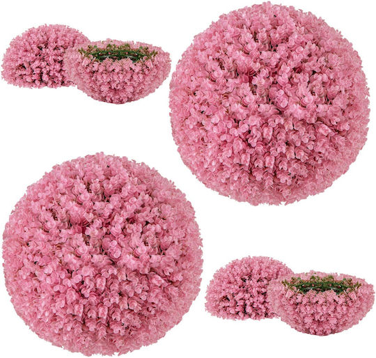 Costway Künstliche Buchsbaumkugeln für Außen- und Innenbereiche Langlebiges PE-Material Set aus 2 Stück Rosa Lila Farbton Hz10269 Costway Künstliche Buchsbaumkugeln für Außen- und Innenbereiche Langlebiges PE-Material Set aus 2 Stück Rosa Lila Farbton Hz10269