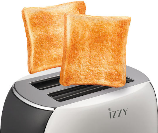 Izzy T-232 222959 Toaster 2 Slots 800W Beige