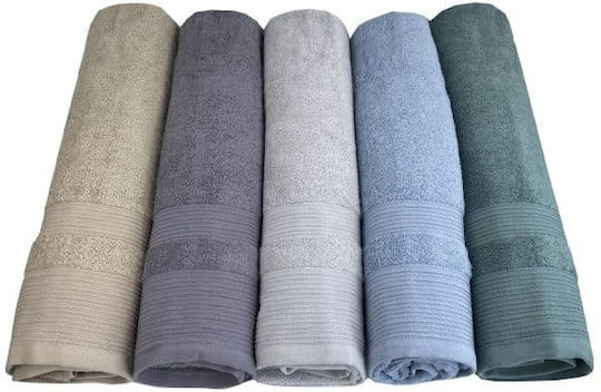 Koulis Carpets Ξενοδοχειακή Πετσέτα Μπάνιου 150x80 εκ. Μπλε Βάρους 550gsm