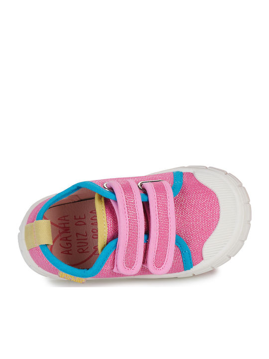 Kids Sneakers with Scratch Pink