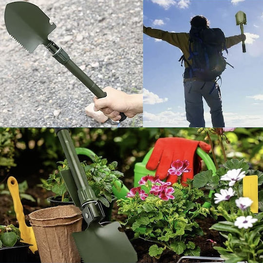 Pufo Army 40 Cm Folding Multifunctional Shovel Camping Fishing Green
