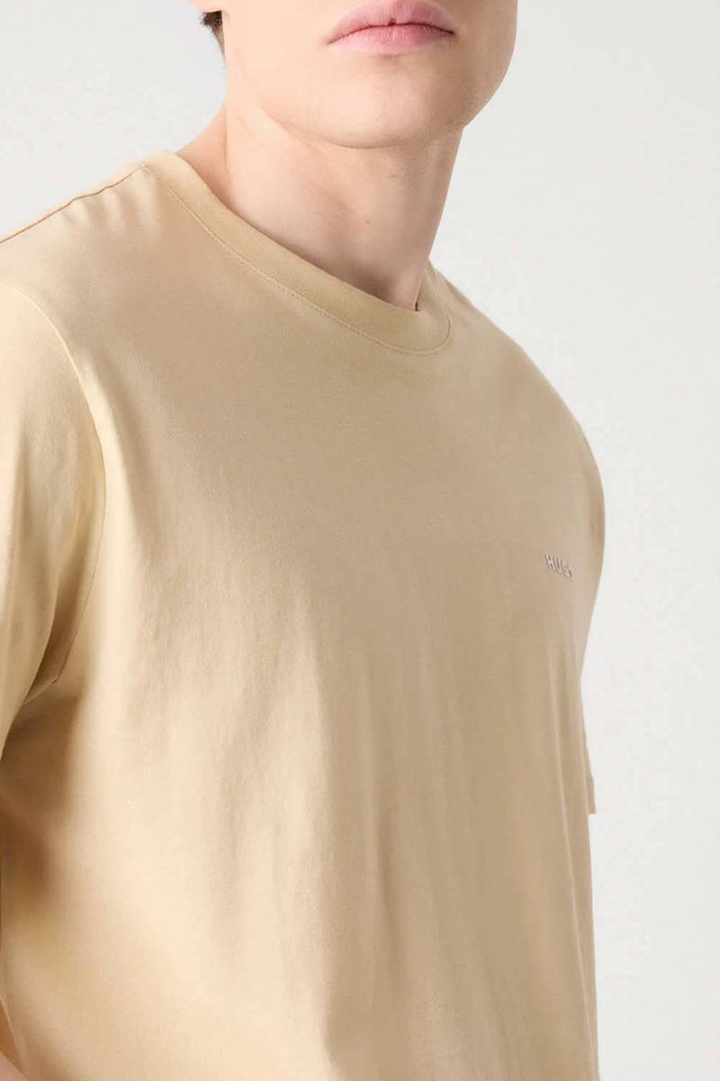 Hugo T-shirt Beige 50466158-285 | Skroutz.eu