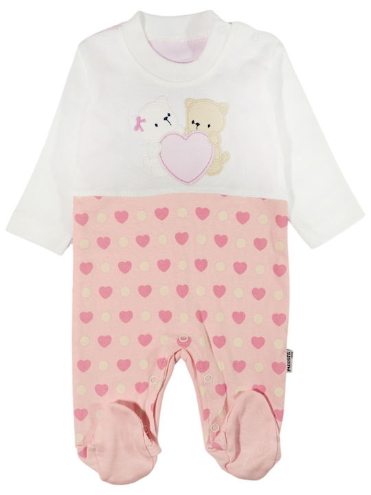 Annora Baby Baby Bodysuit Long-Sleeved Pink