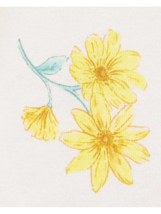 Carter's Къс ръкав Cream - Mint - Yellow