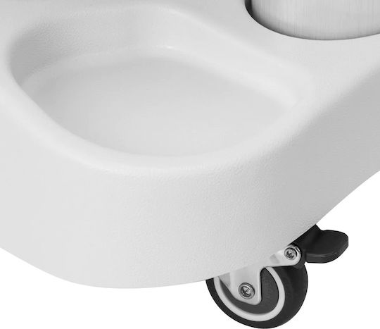 Azzurro Weiß 0150955 Rollender Fußstützenfuß