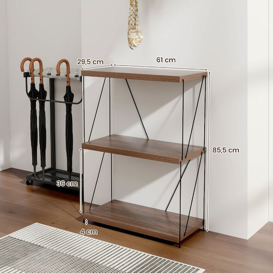 Industrial Bookcase 60x29.5x85.5cm