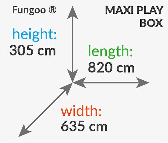 Fungoo Fungoo Holzturm Spielplatzspielzeug mit Kletterfläche Mehrfarbig