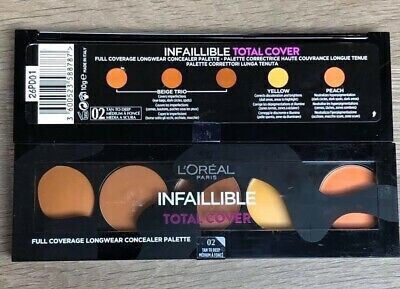 L'Oreal Paris Infallible Total Cover Corector Paletă 02 Tan To Deep 10gr