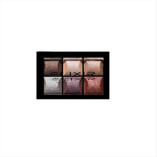 Elixir Baked Shimmer Παλέτα με Σκιές Ματιών σε Στερεή Μορφή