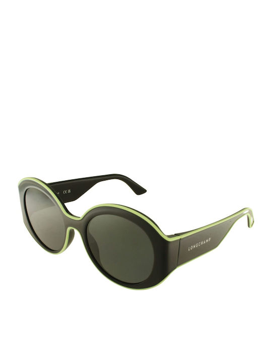 Longchamp Women's Sunglasses with Black Plastic Frame and Black Lens LO758S 001