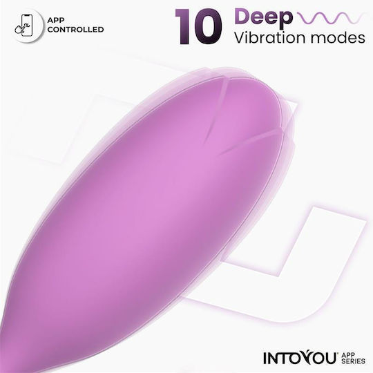IntoYou Logan Δονητής Egg με Απομακρυσμένο Έλεγχο 22cm Μωβ