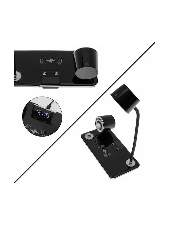 LED Φωτιστικό Γραφείου Bluetooth σε Μαύρο Χρώμα
