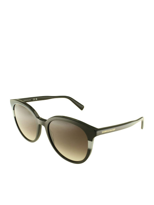 Longchamp Ochelari de soare Μαύρα cu Cadru & Maro Lentilă