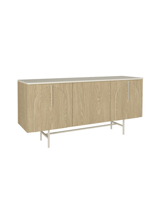Μπουφές Rebel από Ξύλο & Μέταλλο Rota Oak - Sandstone 150x45x76.5cm