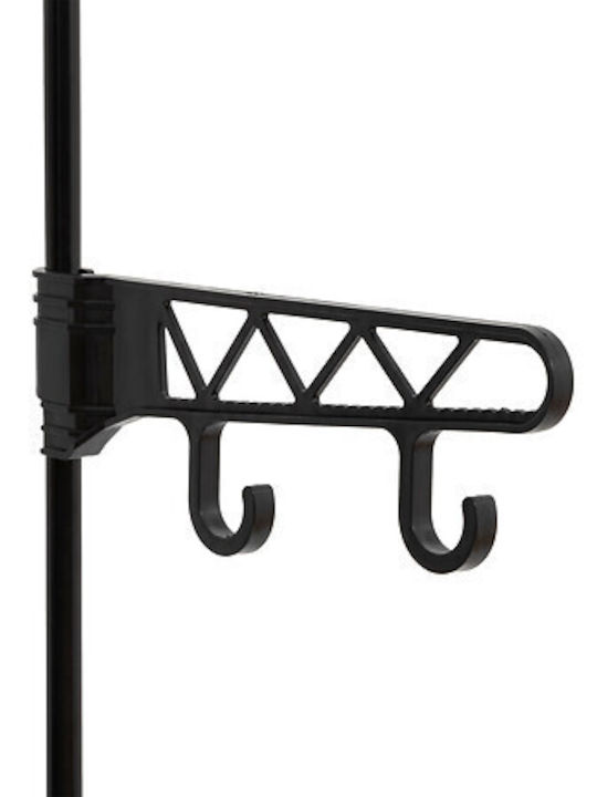 5Five Κρεμάστρα Δαπέδου από Μέταλλο Μαύρη 86x44x160cm