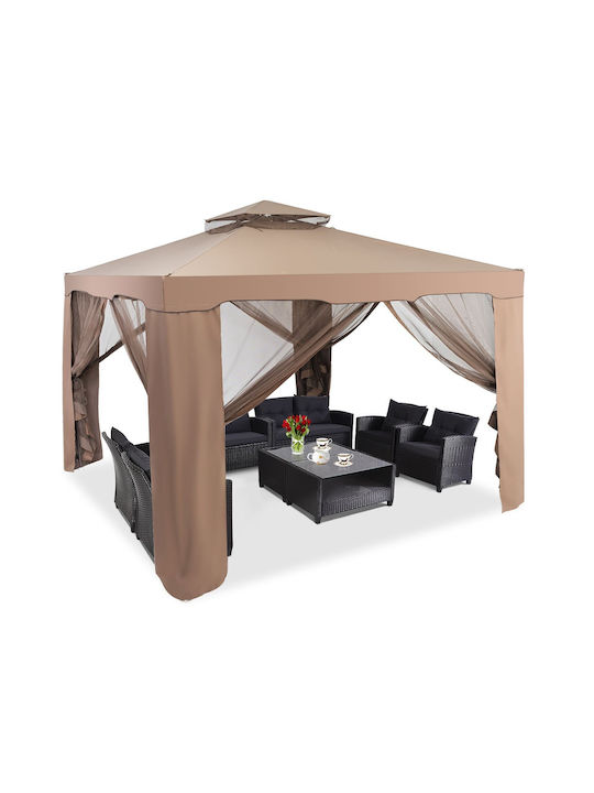 Costway Gazebo Grădină Maro x3m