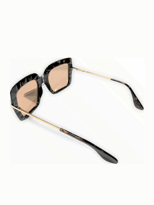 Woman's Fashion Damen Sonnenbrille mit Braun Gestell G-7