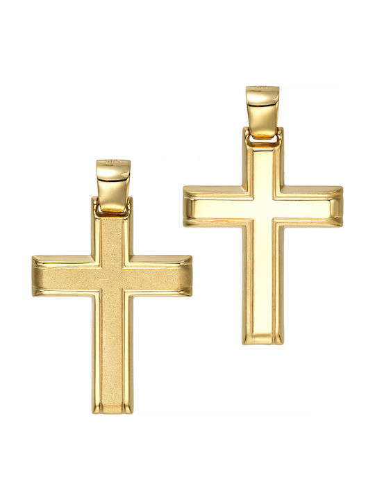 Papoulidis Jewellery Χρυσός Σταυρός 14Κ Διπλής Όψης Papoulidis Jewellery Χρυσός Σταυρός 14Κ Διπλής Όψης