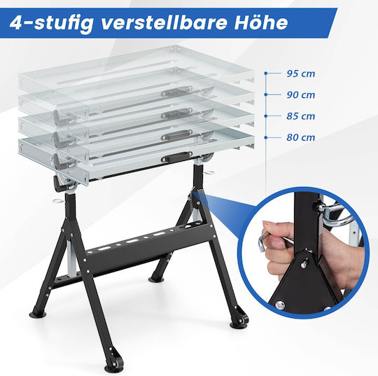 Costway Schweisstisch Belastbarkeit 180kg 1Stück TH10090BK