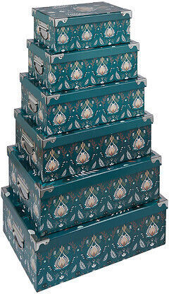 5Five Papier Aufbewahrungsbox mit Deckel 48x33.5x16cm 6Stück