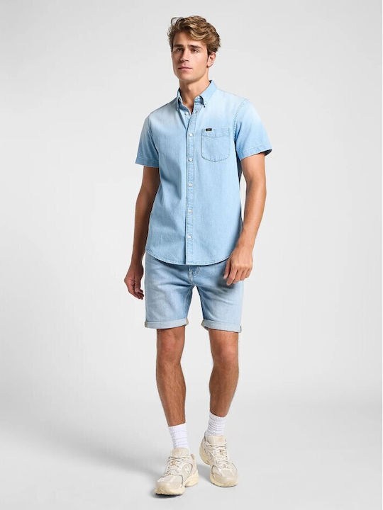 Kurzärmlig Jeans Hemd Jean
