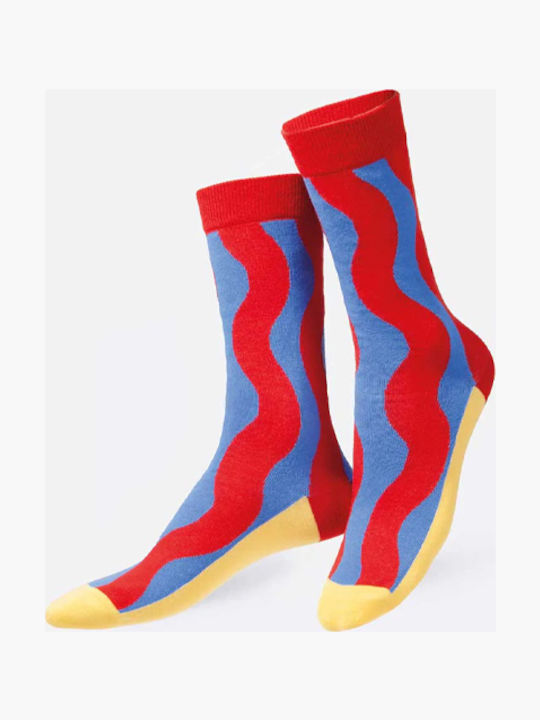 Чорапи Eat My Socks Curvies Високи Чорапи 1 Чифт Emsnoccurv Жълти Памучни