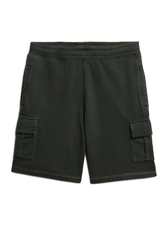 Ind Contrast Stitch Cargo Men's Shorts Cargo Washed Black
