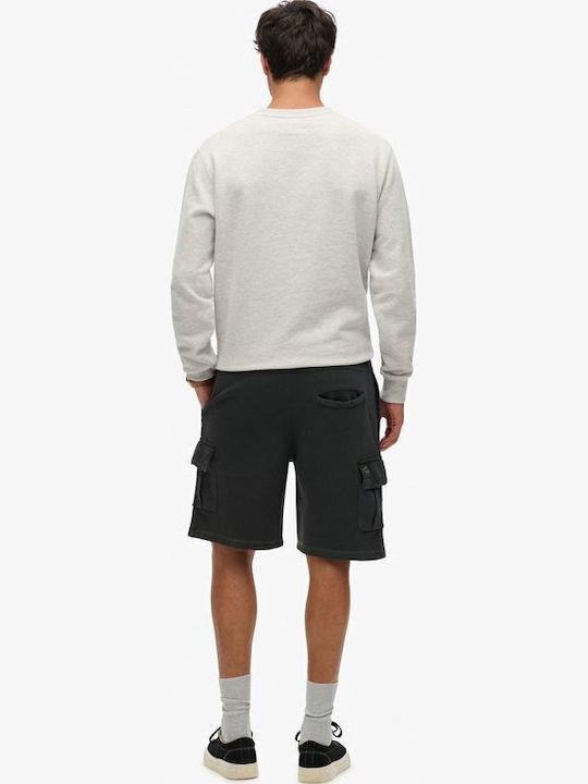 Ind Contrast Stitch Cargo Men's Shorts Cargo Washed Black