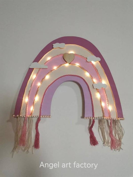 Children's Wooden Wall Light "Rainbow"