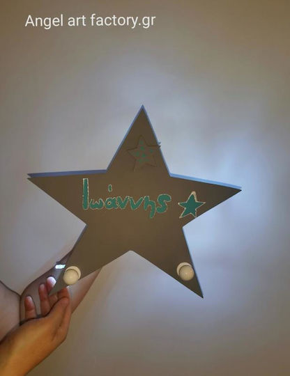Children's Wooden Light-Hanger Star Name