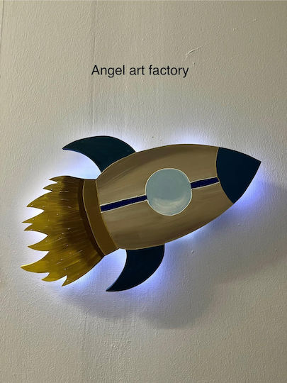 Wooden Wall Light "Rocket"