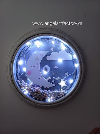 Children's Illuminated Wall Porthole "stars-moon" Children's Illuminated Wall Porthole "stars-moon"