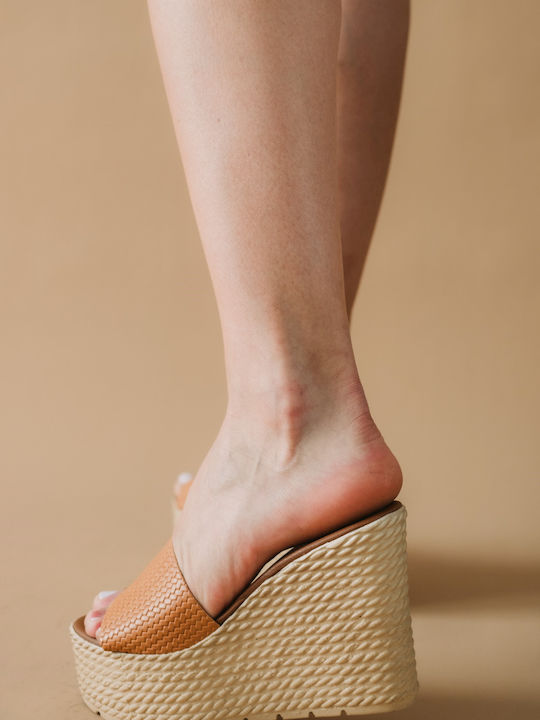 Embossed Texture Strap Platforms 062.24-l Natural