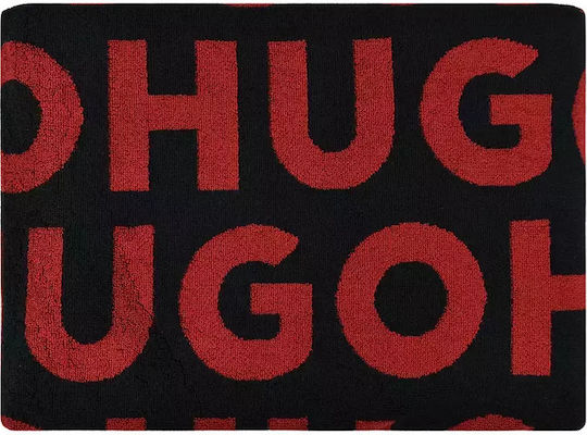 Hugo Monogram Cotton Black 160x80cm