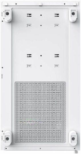 Montech XR Gaming Midi Tower Computer Case with Side Window and ARGB Lighting White
