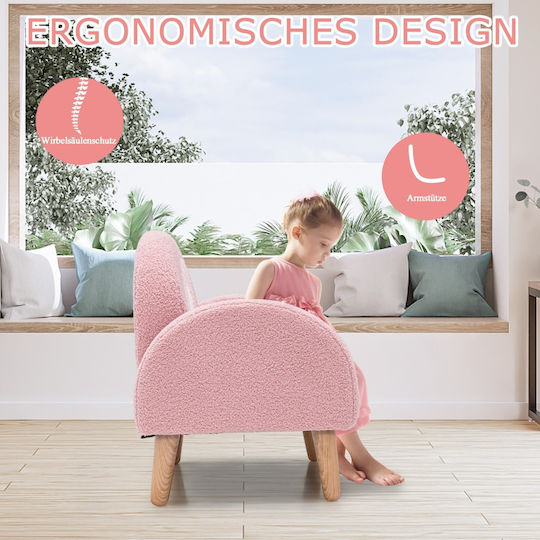 Kids Armchair Pink 51x42x51cm