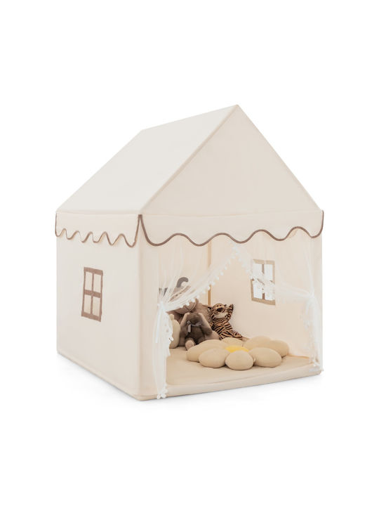 Costway Kids House Play Tent HW67016CF Beige