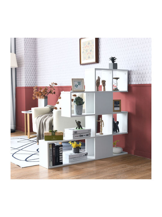 White Bookcase 120x19.5x109cm
