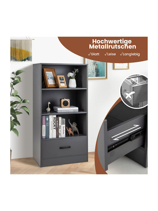 Classic Bookcase 60x38x120cm JV10665 Grey