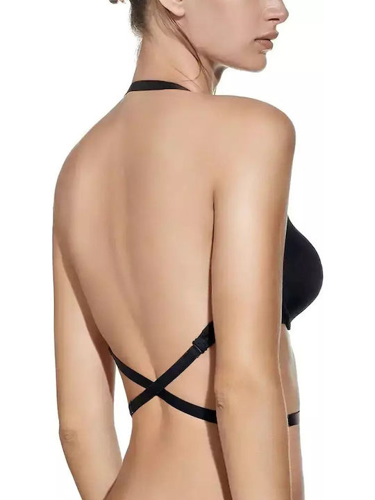 Μαύρο Strapless Σουτιέν με Ελαφριά Ενίσχυση & Μπανέλες 2Pack